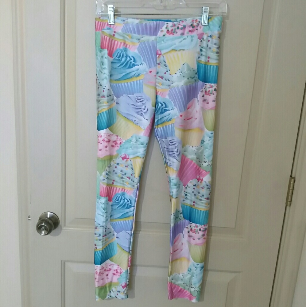 Justice Just for Girls Leggings Cupcakes XXL 18